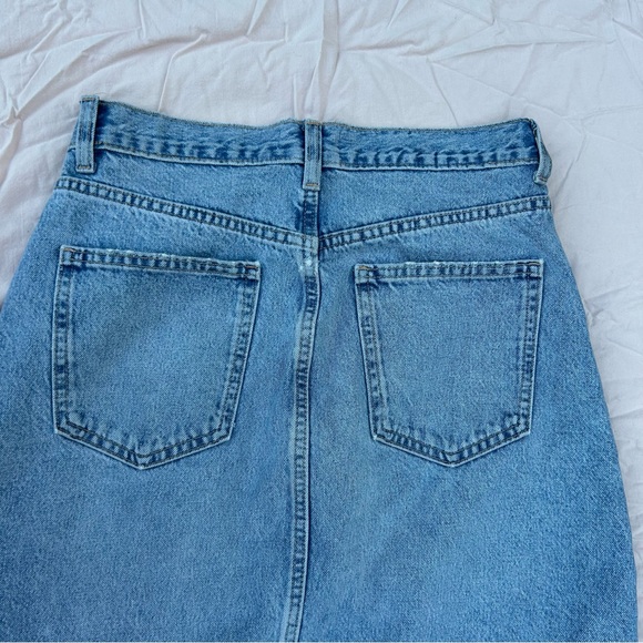 Zara Denim Midi Maxi Skirt, Size L Boho Streetwear Y2K - Picture 6 of 13